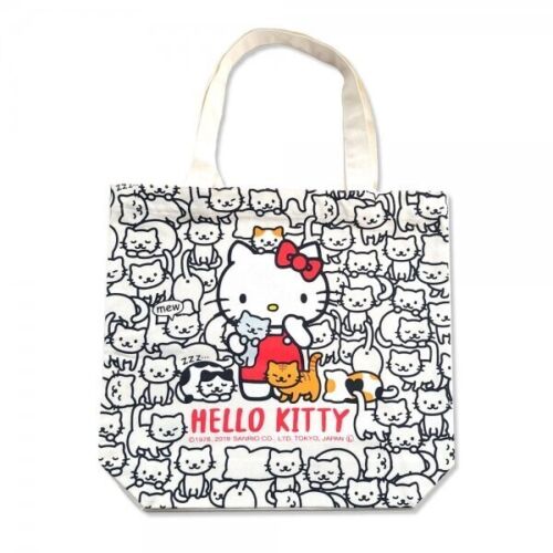 Japanese Cute Canvas Strawberry Tote Bag White
