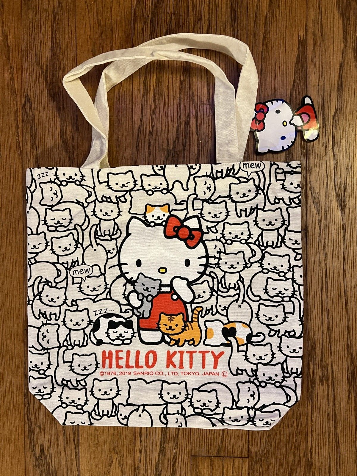 Sanrio Hell Kitty Backpack Cartoon Printed Canvas Bags For Women